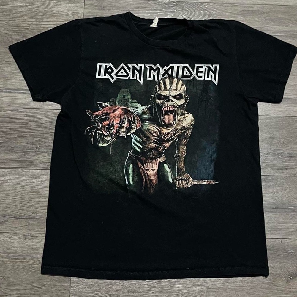 2016 Iron Maiden the Book of Souls North America Tour rock metal band tshirt